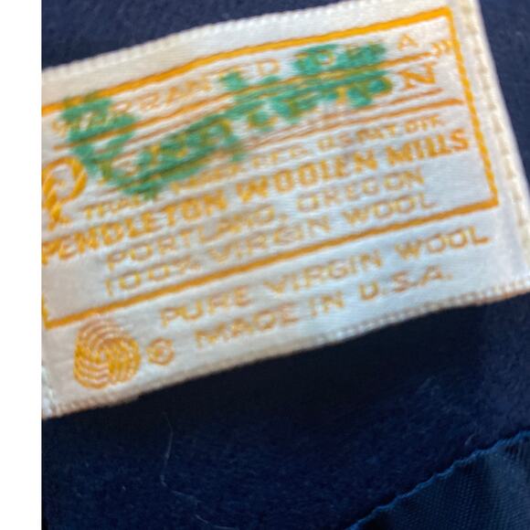 Pendelton Jacket Blazer Women Medium Large Blue Academia Office Wool Classic - Picture 4 of 9